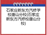 石家庄新东方汽修学校唐山分校(石家庄新东方汽修校唐山分校)