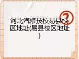 河北汽修技校易县校区地址(易县校区地址)