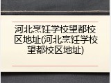 河北烹饪学校望都校区地址(河北烹饪学校望都校区地址)