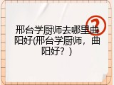 邢台学厨师去哪里曲阳好(邢台学厨师，曲阳好？)