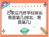 石家庄汽修学校排名易县第几(排名：易县第几)