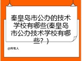 秦皇岛市公办的技术学校有哪些(秦皇岛市公办技术学校有哪些？)