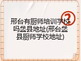 邢台有厨师培训学校吗蠡县地址(邢台蠡县厨师学校地址)
