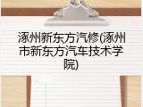 涿州新东方汽修(涿州市新东方汽车技术学院)