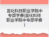 宣化科技职业学院中专部学费(宣化科技职业学院中专部学费)
