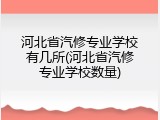 河北省汽修专业学校有几所(河北省汽修专业学校数量)