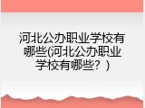 河北公办职业学校有哪些(河北公办职业学校有哪些？)