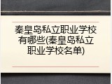 秦皇岛私立职业学校有哪些(秦皇岛私立职业学校名单)