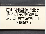 唐山河北能源职业学院有升学班吗(唐山河北能源学院提供升学班吗？)