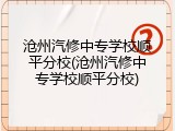沧州汽修中专学校顺平分校(沧州汽修中专学校顺平分校)