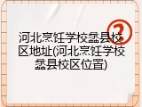 河北烹饪学校蠡县校区地址(河北烹饪学校蠡县校区位置)