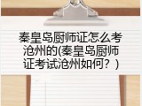 秦皇岛厨师证怎么考沧州的(秦皇岛厨师证考试沧州如何？)