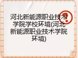 河北新能源职业技术学院学校环境(河北新能源职业技术学院环境)