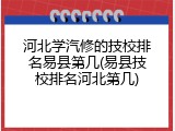 河北学汽修的技校排名易县第几(易县技校排名河北第几)