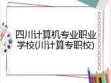四川计算机专业职业学校(川计算专职校)