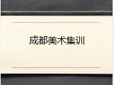 成都美术集训