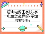 唐山电焊工学校-学电焊怎么样呀-学焊接的好吗