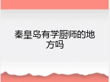 秦皇岛有学厨师的地方吗