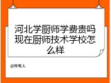 河北学厨师学费贵吗现在厨师技术学校怎么样