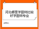 河北哪里学厨师比较好学厨师专业