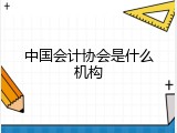 中国会计协会是什么机构