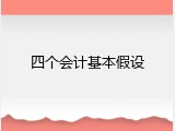 四个会计基本假设