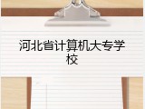 河北省计算机大专学校