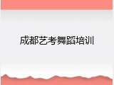 成都艺考舞蹈培训
