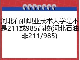 河北石油职业技术大学是不是211或985高校(河北石油非211/985)