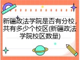 新疆政法学院是否有分校，共有多少个校区(新疆政法学院校区数量)