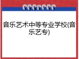 音乐艺术中等专业学校(音乐艺专)
