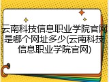 云南科技信息职业学院官网是哪个网址多少(云南科技信息职业学院官网)
