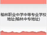 榆林职业中学中等专业学校地址(榆林中专地址)