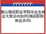 唐山海运职业学院毕业生就业大致去向如何(海运职院就业去向)