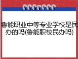 鲁能职业中等专业学校是民办的吗(鲁能职校民办吗)