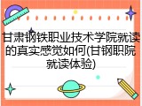 甘肃钢铁职业技术学院就读的真实感觉如何(甘钢职院就读体验)