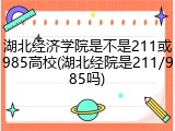湖北经济学院是不是211或985高校(湖北经院是211/985吗)