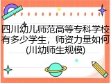 四川幼儿师范高等专科学校有多少学生，师资力量如何(川幼师生规模)
