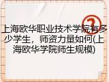 上海欧华职业技术学院有多少学生，师资力量如何(上海欧华学院师生规模)