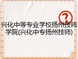 兴化中等专业学校扬州技师学院(兴化中专扬州技师)