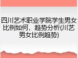 四川艺术职业学院学生男女比例如何，趋势分析(川艺男女比例趋势)