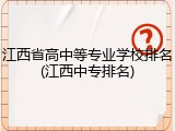 江西省高中等专业学校排名(江西中专排名)
