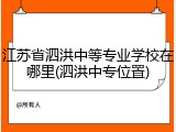 江苏省泗洪中等专业学校在哪里(泗洪中专位置)