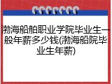 渤海船舶职业学院毕业生一般年薪多少钱(渤海船院毕业生年薪)