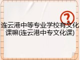 连云港中等专业学校有文化课嘛(连云港中专文化课)