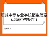 项城中等专业学校招生简章(项城中专招生)