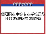 濮阳职业中等专业学校录取分数线(濮职专录取线)