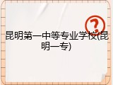 昆明第一中等专业学校(昆明一专)