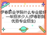 伊春职业学院什么专业最好，一年招多少人(伊春职院优势专业招生)