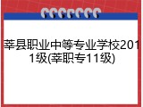 莘县职业中等专业学校2011级(莘职专11级)